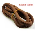 Kuhlederband Rund Flach DIY Schmuckherstellung Armbänder – Farbe round 10mm
