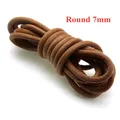 Kuhlederband Rund Flach DIY Schmuckherstellung Armbänder – Farbe round 7mm