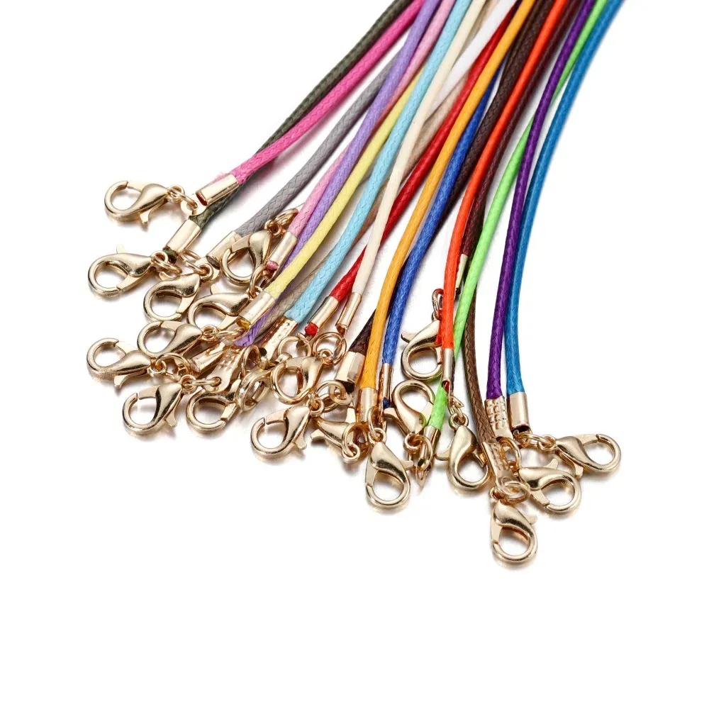 Kunstlederband 50 cm 1,5 mm bunt verstellbar für Schmuck