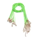 Kunstlederband 50 cm 1,5 mm bunt verstellbar für Schmuck – Farbe Grün