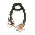 Kunstlederband 50 cm 1,5 mm bunt verstellbar für Schmuck – Farbe Tiefbraun
