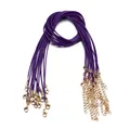 Kunstlederband 50 cm 1,5 mm bunt verstellbar für Schmuck – Farbe Tiefviolett