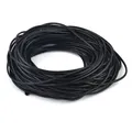 Kunstlederband rund 1 bis 3 mm in 5 m Längen – Color Schwarz