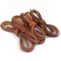 Kunstlederband rund flach 2 Meter für Armband Halskette – 3