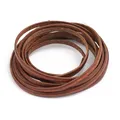 Kunstlederband rund flach 2 Meter für Armband Halskette – Farbe flat-3x1.5mm 2M
