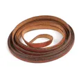 Kunstlederband rund flach 2 Meter für Armband Halskette – Farbe flat-6x1.5mm 2M