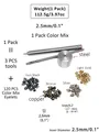 Kupferfarbene Ösen mit Werkzeug 1,5 bis 2,5 mm 120 Stück – Farbe 2.5mm Eyelets Tools