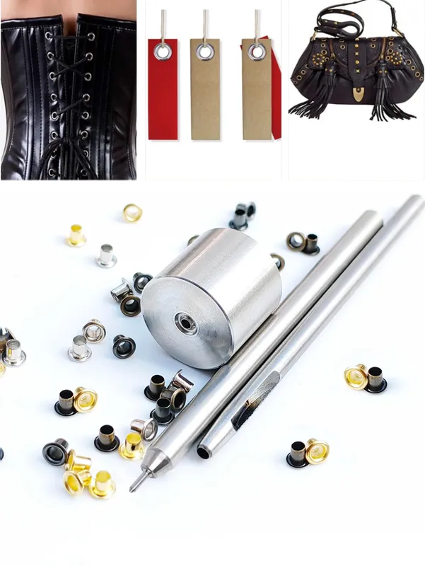 Kupferfarbene Ösen mit Werkzeug 1,5 bis 2,5 mm 120 Stück