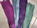 Lachs Haut Leder Stück 45 x 10 cm 4 Stück für DIY Dekoration – 4