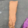 Lachs Haut Leder Stück 45 x 10 cm 4 Stück für DIY Dekoration – 5