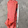 Lachs Haut Leder Stück 45 x 10 cm 4 Stück für DIY Dekoration – 6
