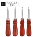 Lamellen-Schrägwerkzeug Leder 0,8 bis 1,5 mm – Farbe C - N2 3 4 5 - 4Pcs