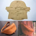 Leder Brusttasche Vorlage Papier Schablonen Umhängetasche – 1