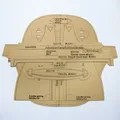 Leder Brusttasche Vorlage Papier Schablonen Umhängetasche – 4