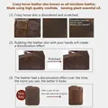 Leder Crazy Horse vorgeschnitten 21 x 14 cm für DIY Handwerk – 4