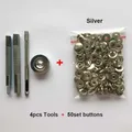 Leder Druckknöpfe Metall 10 bis 15 mm mit Werkzeugen für Kleidung – 4