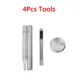 Leder Druckknöpfe Metall 10 bis 15 mm mit Werkzeugen für Kleidung – Farbe 4Pcs Tool