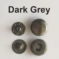 Leder Druckknöpfe Metall 10 bis 15 mm mit Werkzeugen für Kleidung – Farbe 50set black nickel