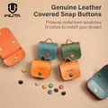 Leder Druckknöpfe mit Lederüberzug 10 mm für Geldbörsen Taschen Lederhandwerk – 1