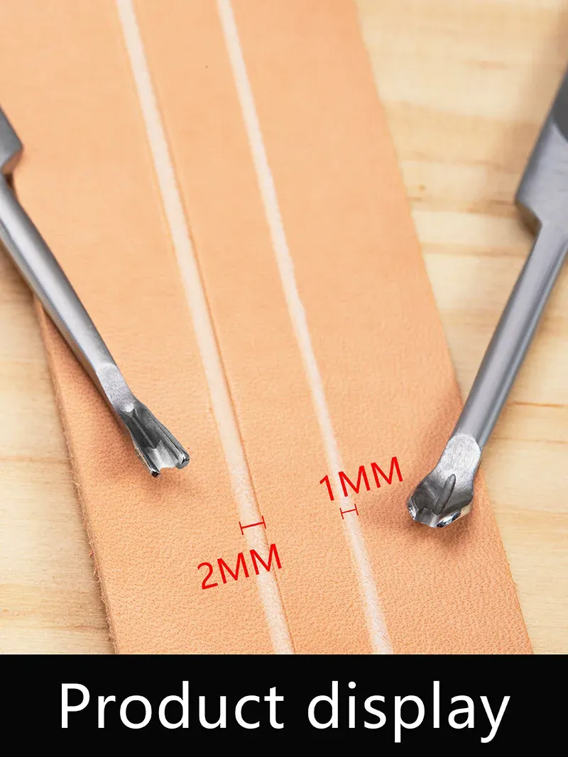Leder Groover Skiving Tool Edge Bevelers Trenching Wallet