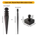 Leder Kanten Polierer Ebenholz für Glanz – Farbe One set - total 3pcs