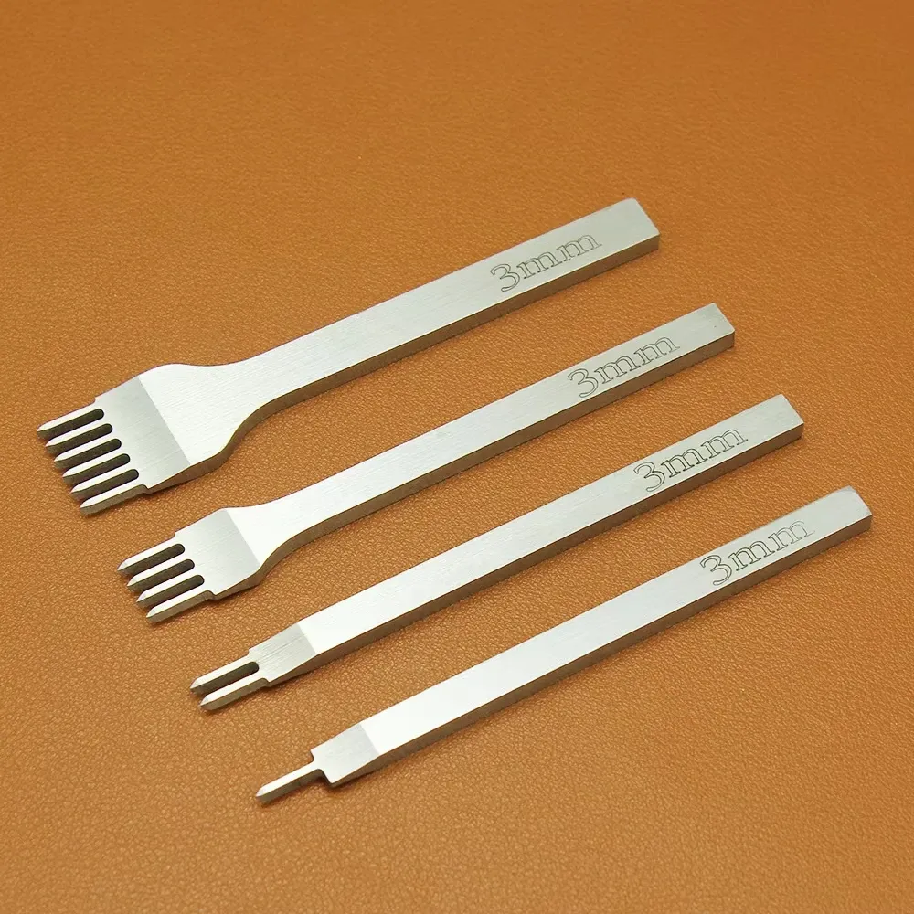Leder Lochstanzer Set Diamant Widerhaken Flachschneidewerkzeug