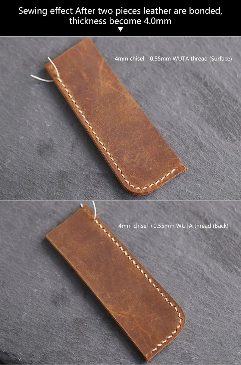 Leder Meißel Diamond Point 3 bis 4 mm