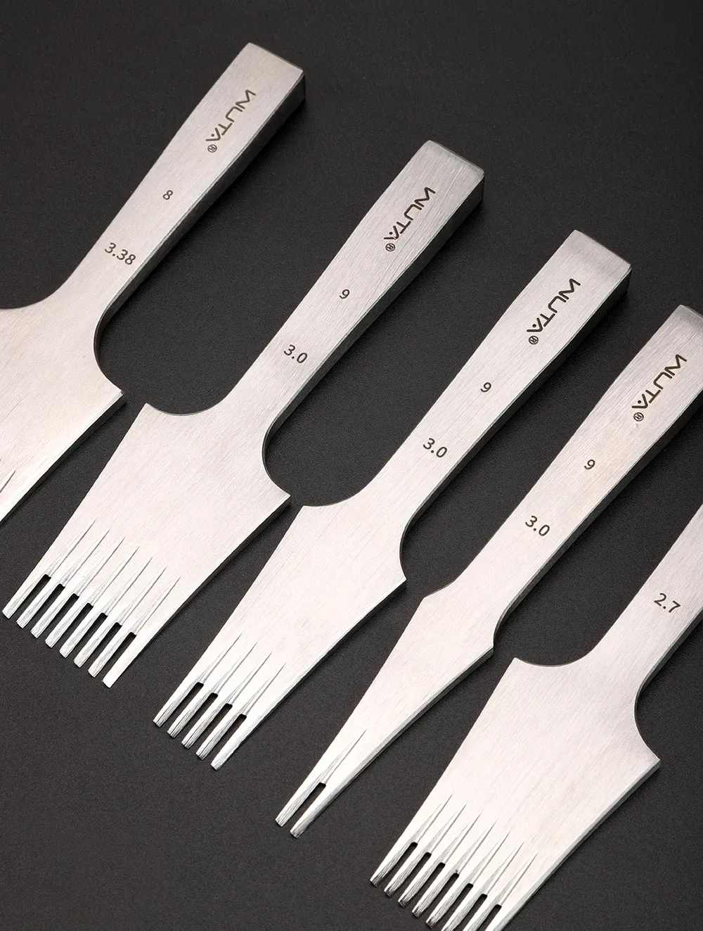 Leder Meißel Französisch Stil 2,7 bis 3,85 mm