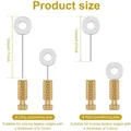 Leder Nadeln 5 Stück 0 bis 12 mm – 6
