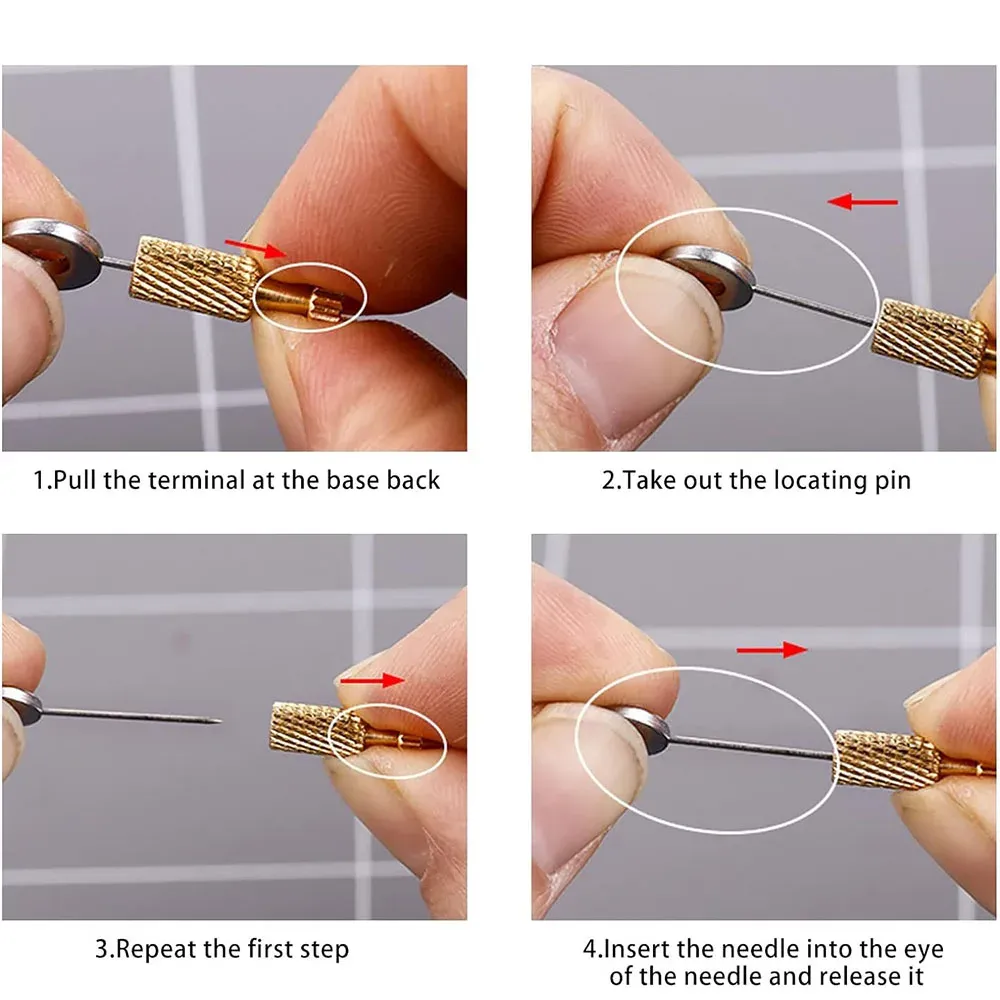 Leder Nadeln 5 Stück 0 bis 12 mm