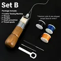 Leder Nähen Ahle Faden Kit für Reparatur – Farbe Set B-4 thread