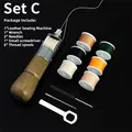 Leder Nähen Ahle Faden Kit für schnelle Nähte – Color Set C