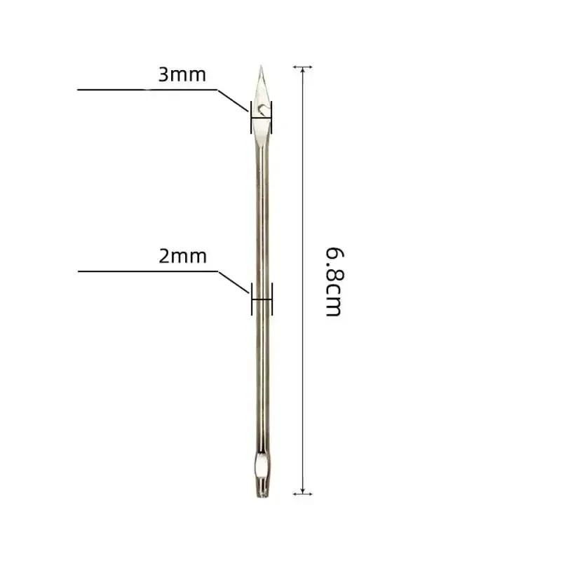 Leder Nähen Ahle Nadel mit Kupfer Griff Set