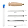Leder Nähen Ahle Nadel mit Kupfer Griff Set – Farbe Set 04