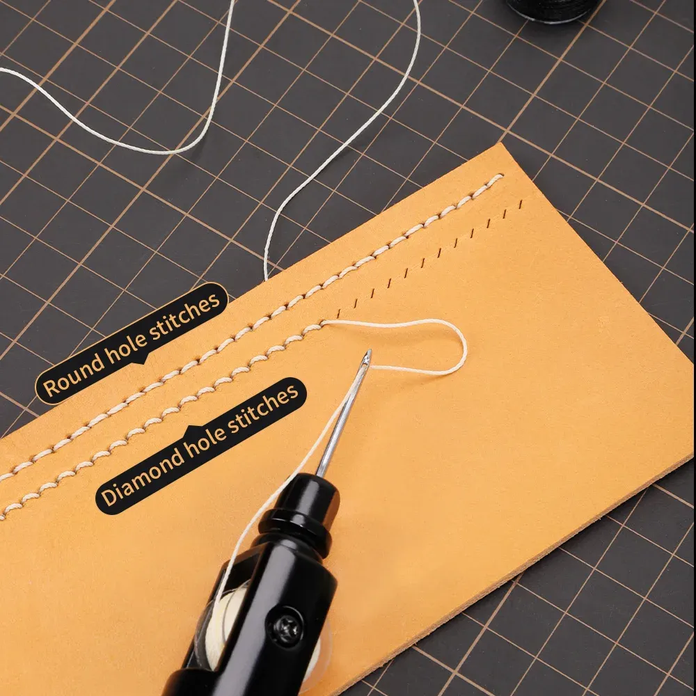 Leder Nähmaschine Ahle Faden Kit für schnelle Nähte