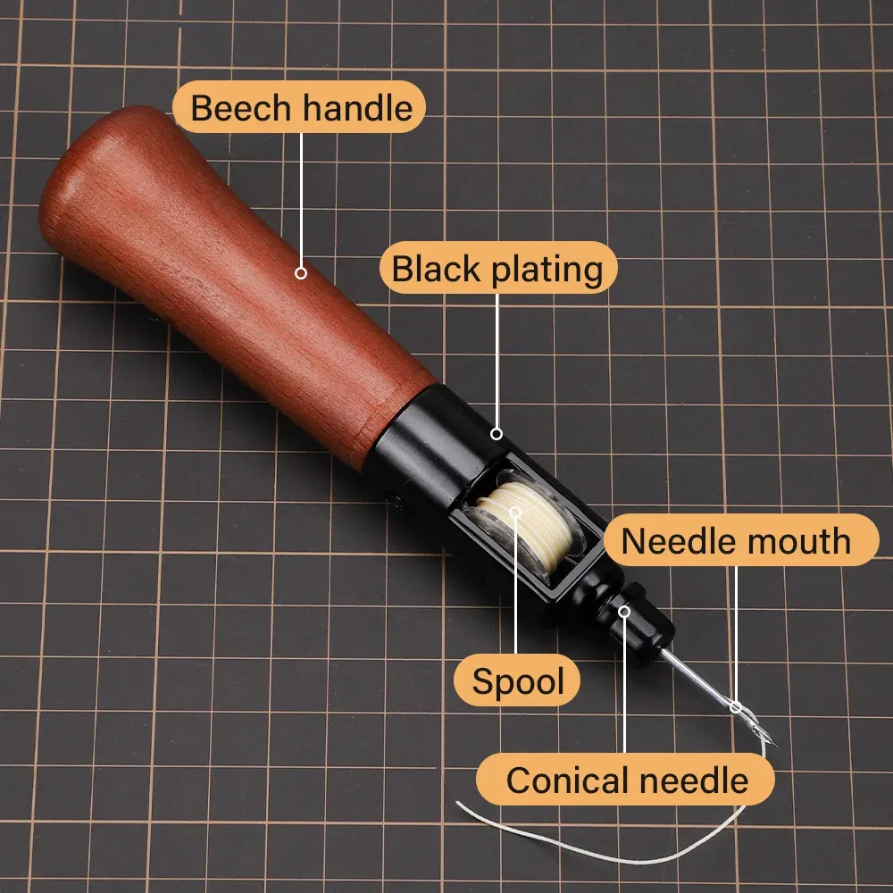 Leder Nähmaschine Ahle Faden Kit für schnelle Nähte