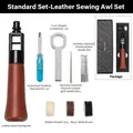 Leder Nähmaschine Ahle Faden Kit für schnelle Nähte – Farbe Set A-Standard Set