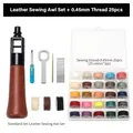 Leder Nähmaschine Ahle Faden Kit für schnelle Nähte – Farbe Set B0.45mm 25thread