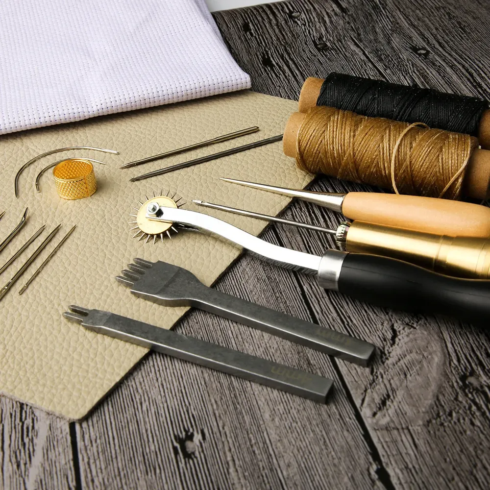 Leder Nähset 13 Teile für Reparaturen