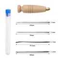 Leder Nähset Kupfergriff Nadel Öse für Leder Leinwand Schuhe – Farbe Set 04