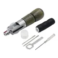Leder Nähset mit Säumesser und Faden Schnellnähgerät Reparatur – Farbe Set A