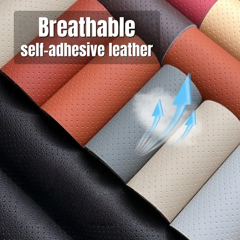 Leder Patch PU atmungsaktiv selbstklebend für Sofa Autositz und Möbel 10 bis 50 cm