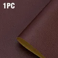 Leder Patch PU selbstklebend für Auto Sofa Bett und Stuhl 35 bis 200 cm – Farbe Reddish brown