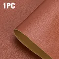 Leder Patch PU selbstklebend für Auto Sofa Bett und Stuhl 35 bis 200 cm – Farbe Light Brown