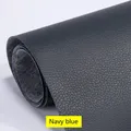 Leder Patch PU verdickt selbstklebend für Sofa Sitz 50 bis 100 cm – Farbe Navy blue