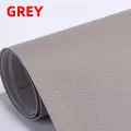 Leder Patch selbstklebend für Auto Möbel und Sofa 20 bis 50 cm – Farbe gray