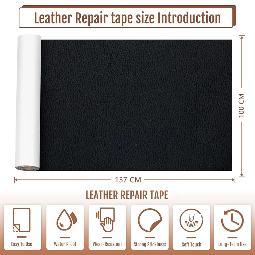 Leder Patch selbstklebend für Möbel Schuhe und Sofa 50 bis 100 cm