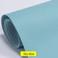 Leder Patch selbstklebend für Möbel Schuhe und Sofa 50 bis 100 cm – Farbe Sky blue