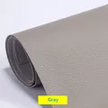 Leder Patch selbstklebend für Möbel Schuhe und Sofa 50 bis 100 cm – Farbe Gray