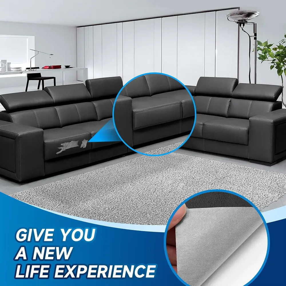 Leder Patch selbstklebend für Sofa Auto Sitz und Tasche 10 bis 50 cm